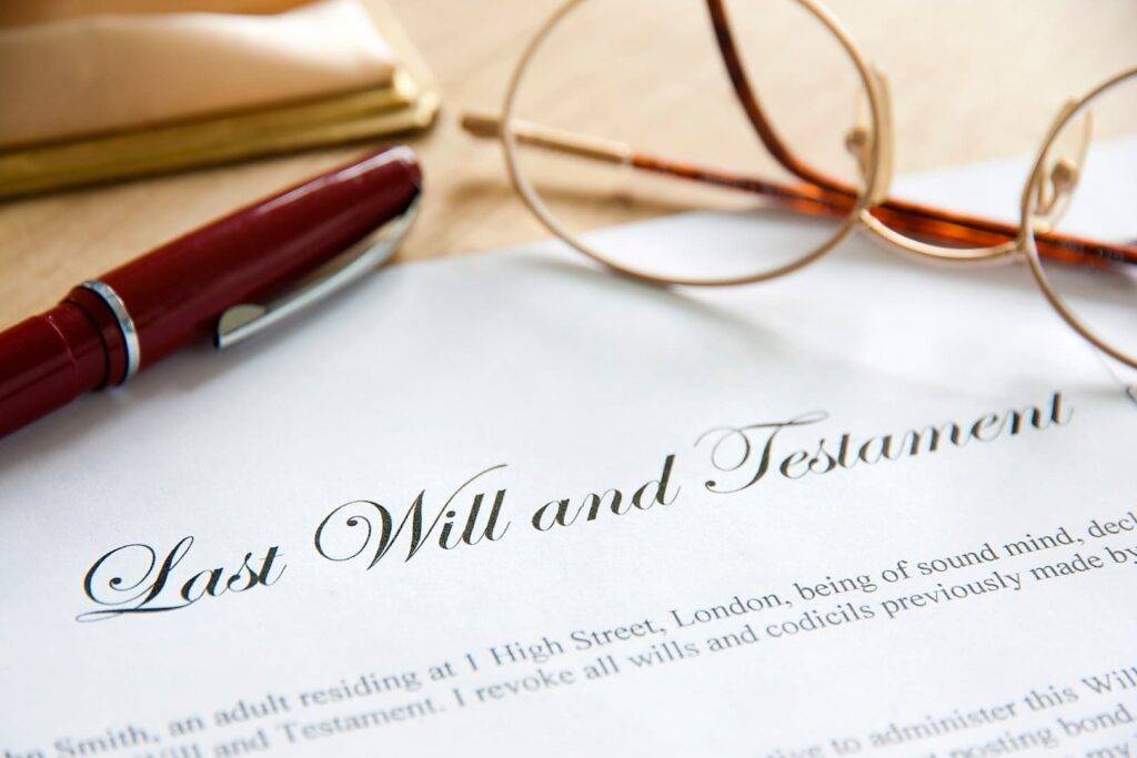 Last Will and Testament Concept